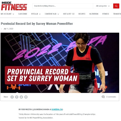 Powerlifting Record Surrey